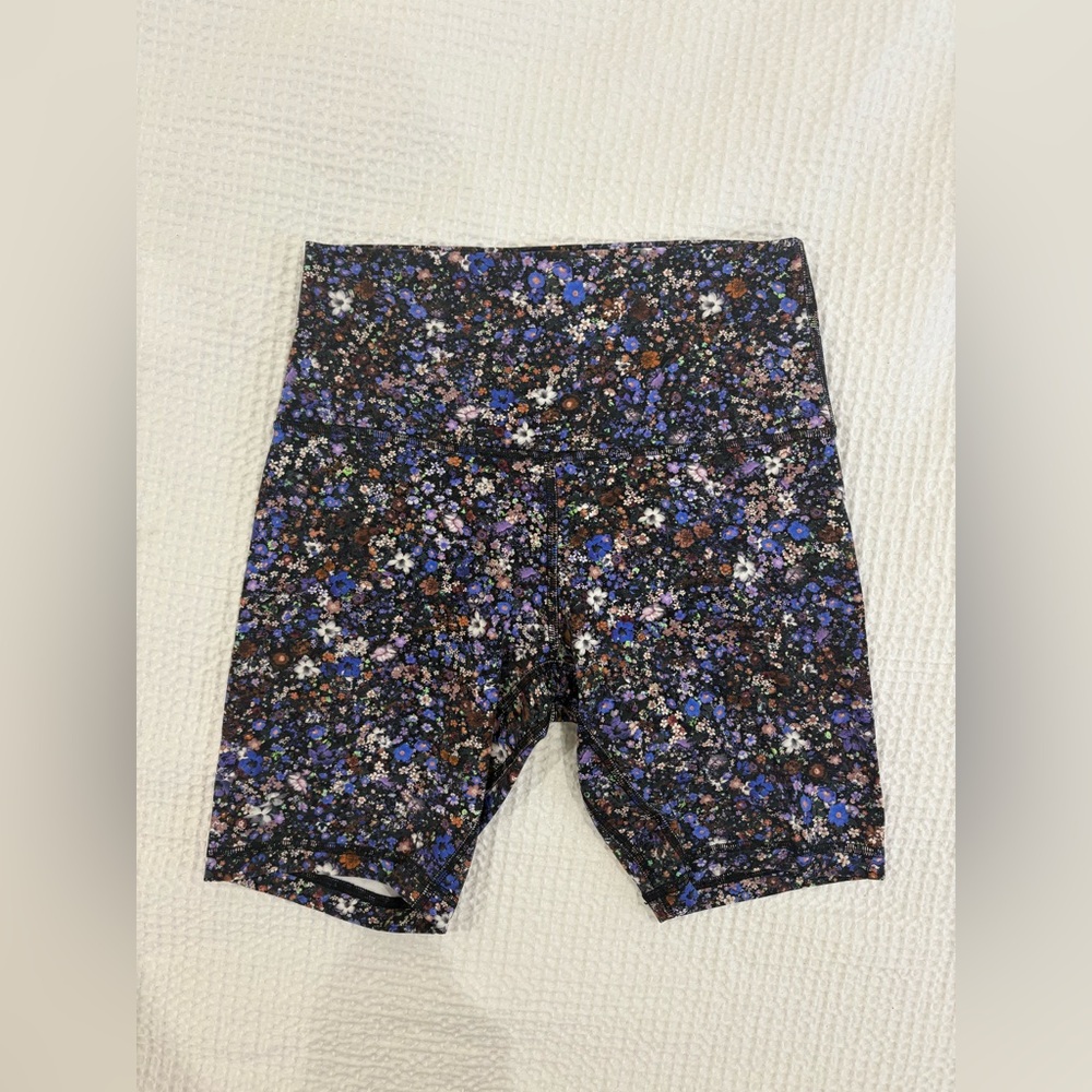 Lululemon 4” Align Floral Biker Shorts